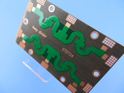 DK2.65 PTFE PCB Double Sided With OSP and Green Mask for Combiners High Frequancy Circuit Board