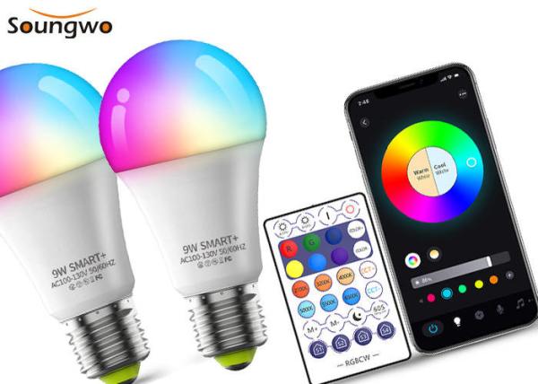 Quality Wifi Light Bulb Bluetooth Light Bulb Remote Control 800lm Smart Bulbs for sale