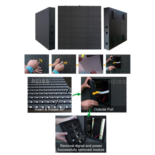 Fixed Outdoor Front Service LED Display Easy Installation Good Weather Resistance