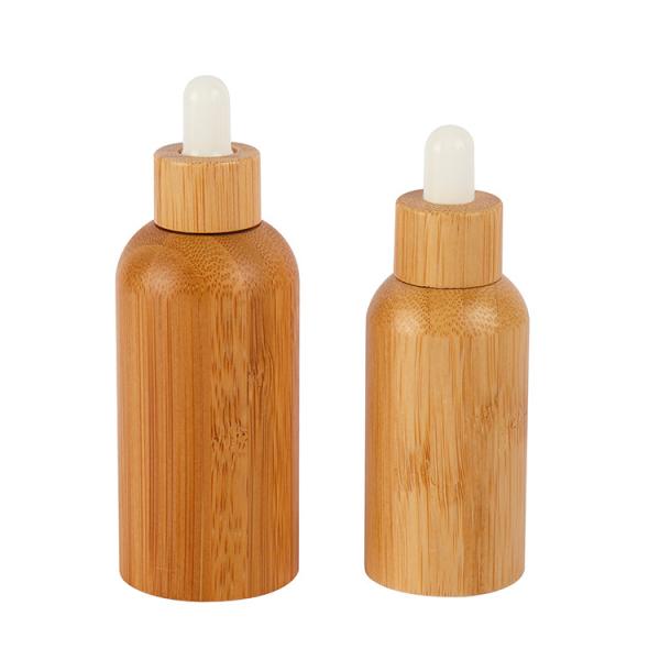 Quality Eco Friendly Bamboo Essential Oil Cosmetic Dropper Bottle 10ml 15ml 20ml 30ml 50ml 100ml for sale