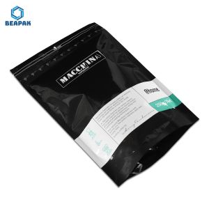 Zipper Matte Finished Recycled Stand Up Coffee Pouches