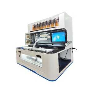 12-Channel Nucleic Acid Synthesis Machine with Waste Drainage Protective Gas