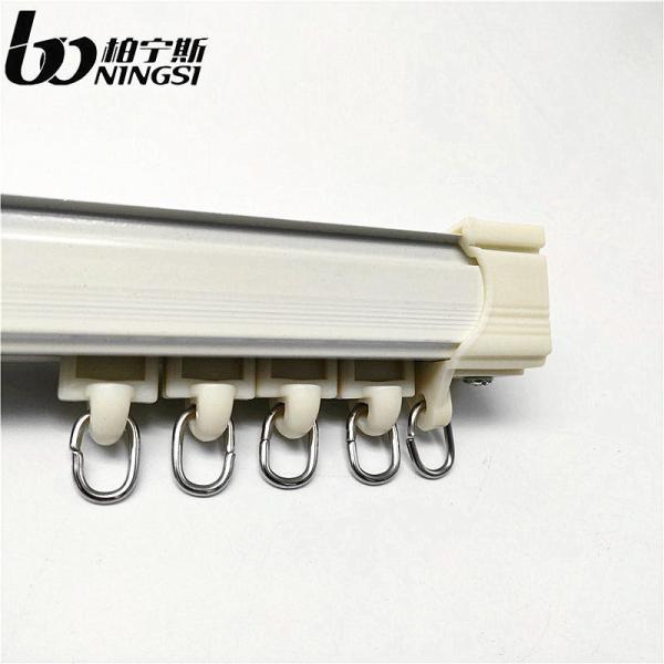 Quality 0.8mm Thickness 6m Length Aluminum Curtain Track Ceiling Mounted for sale