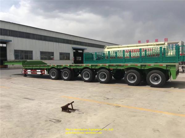 Quality 6 Axles Heavy Duty Semi Trailers Loading 100t Heavy Low Bed Container Trailer for sale