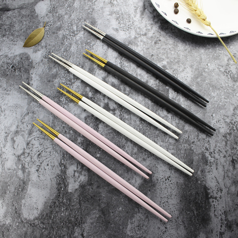 High Quality Korea Hot Sale Resin Chopstick/Stainless Steel Chopsticks With Colors/Kitchenware