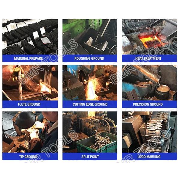 BMR TOOLS Extra Long HSS Drill Bits 8 x 150 x 200mm milling process with HSS 4241 material