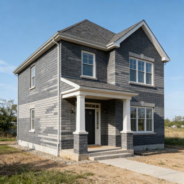 Brick Clay Building Brick Wall Face Thin Brick Kiln Fired Split Face Brick for Exterior Wall Villas Apartments