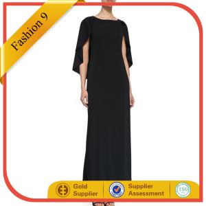 China Cape Long Jersey Dress wholesale