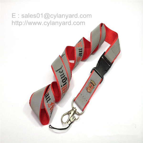 Secure reflective band lanyards with visibility