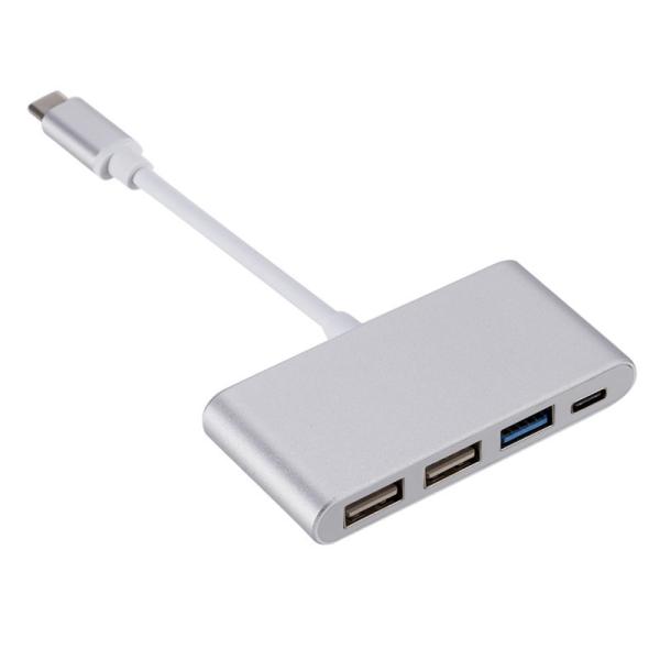 Quality TPE 4 In 1 USB C HUBs Docking Station 5Gbps USB 3.0 USB 2.0 Fast Charging Adapter 45g for sale