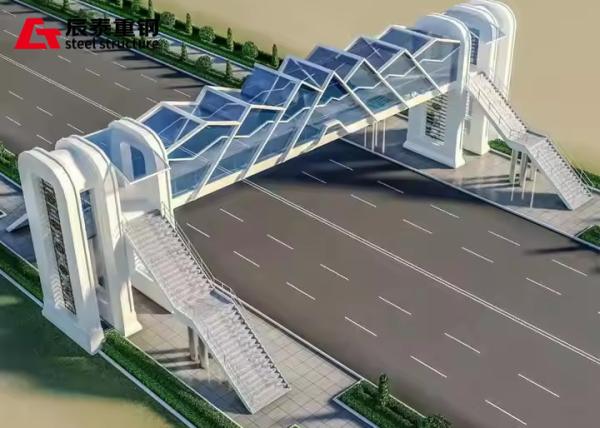 Quality Prefabricated Frame Bridge Steel StructureTruss Pedestrian Bridge for sale
