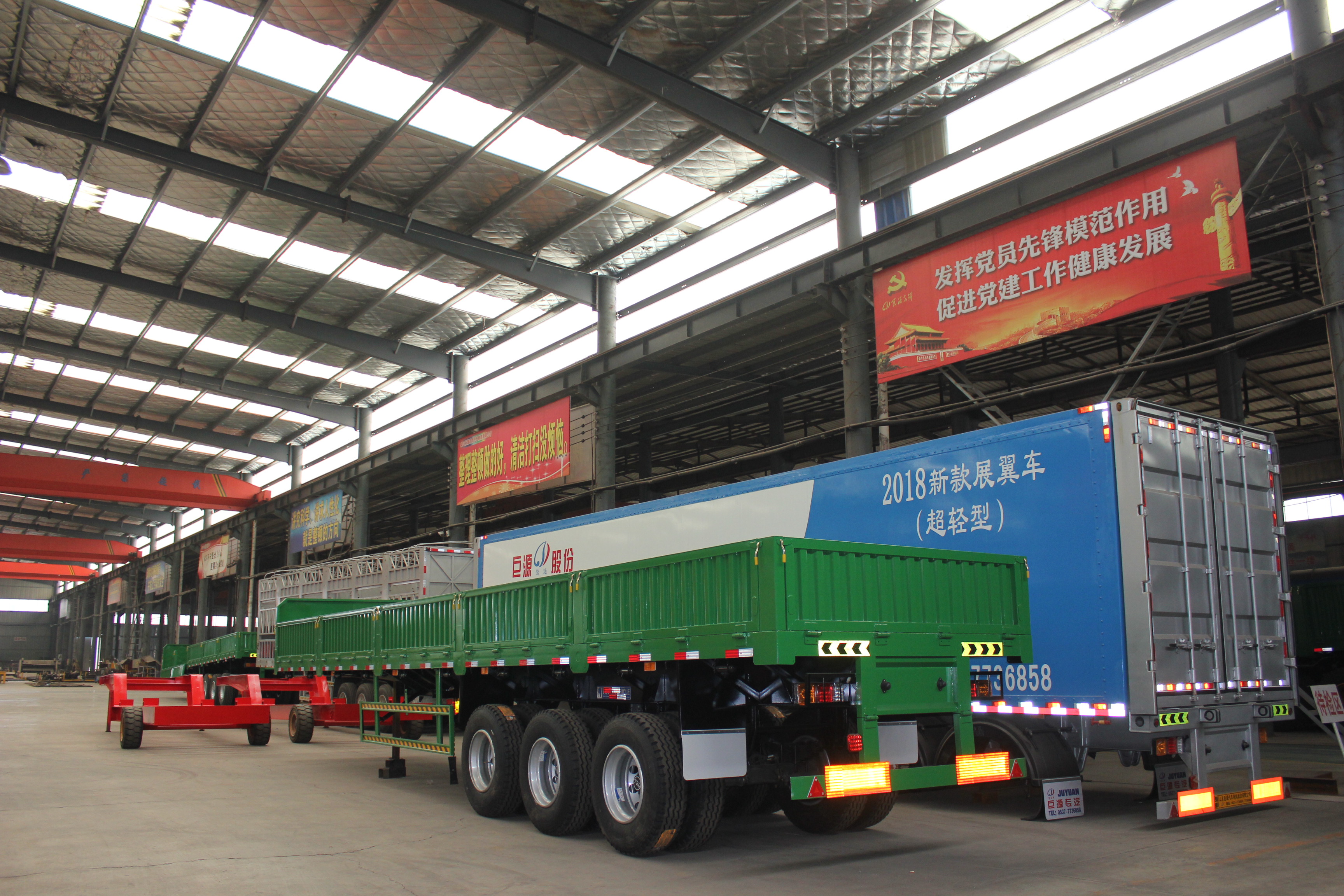 Semi-Trailer Hydraulic Axis Steerable Cast Semi Trailer for Multi Axles Bridge Girder Transport
