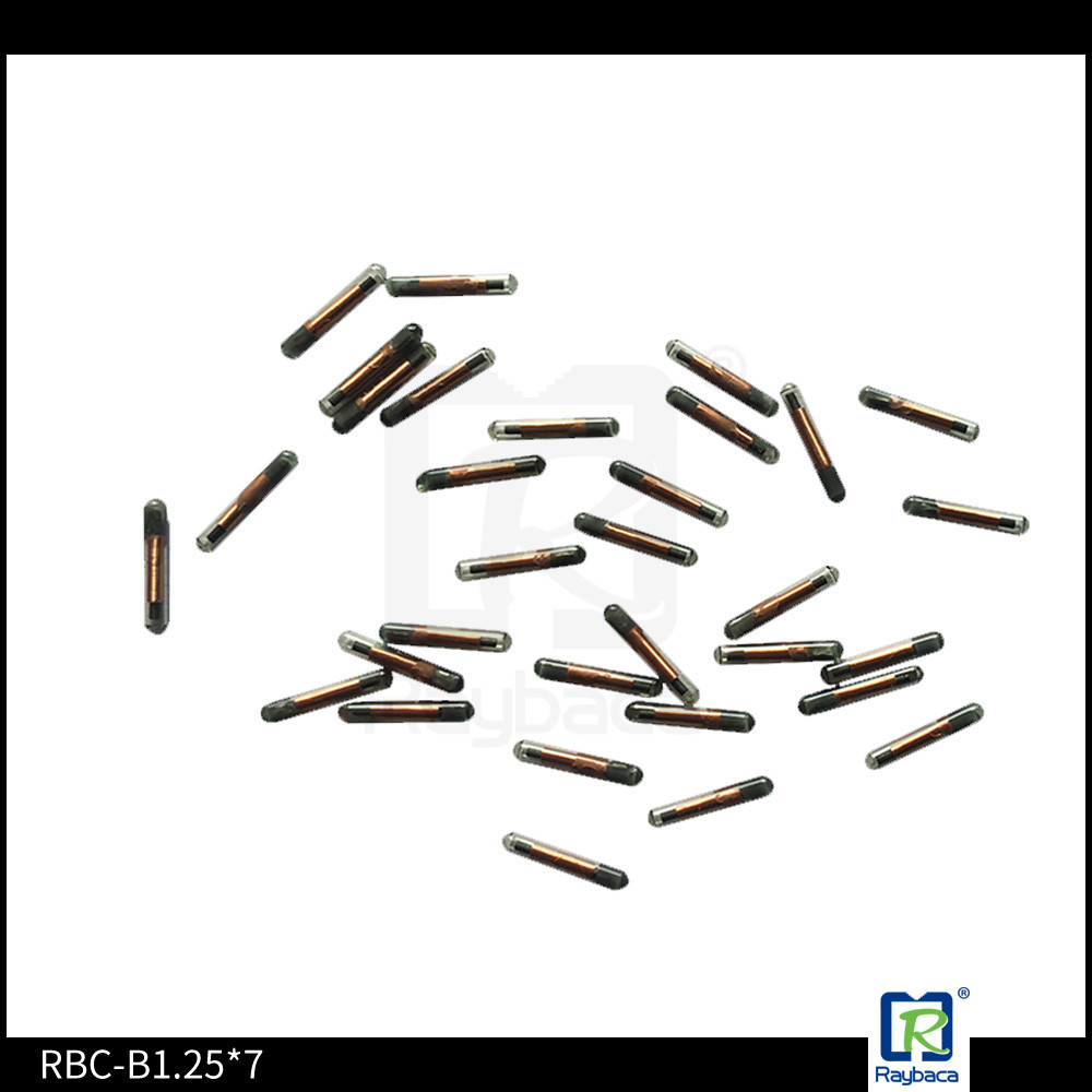 Stable HF Rfid Glass Tag Wild Animal Tracking Microchip 2.12 X 12mm Ntag216 Chip