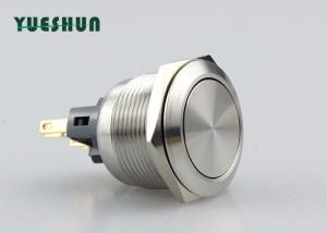China IP67 Metal Momentary Push Button Switch , 22mm Momentary Push Button 2NO 2NC 8 Pin wholesale