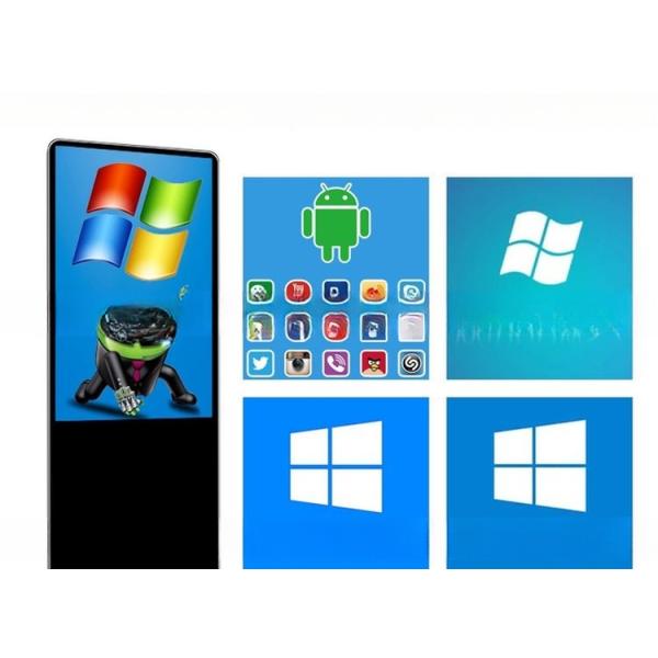 55" Floor Standing LCD Advertising Display Double Sided Kiosk OEM ODM