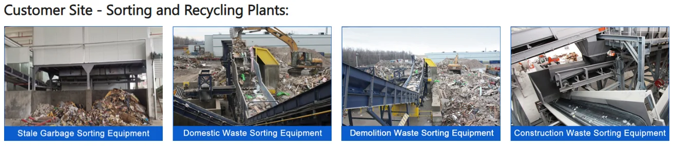 Automatic Waste Sorting Msw Trommel Screen Drum Self Cleaning Municipal Waste Sorting Machine
