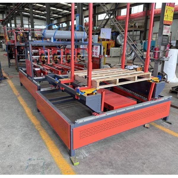 Semi Automatic Horizontal Wood Stringer Pallet Making Machine Pallet Nailing Machine