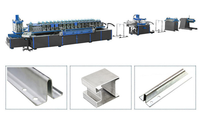 High Speed Hollow Elevator Guide Rail Roll Forming Machine