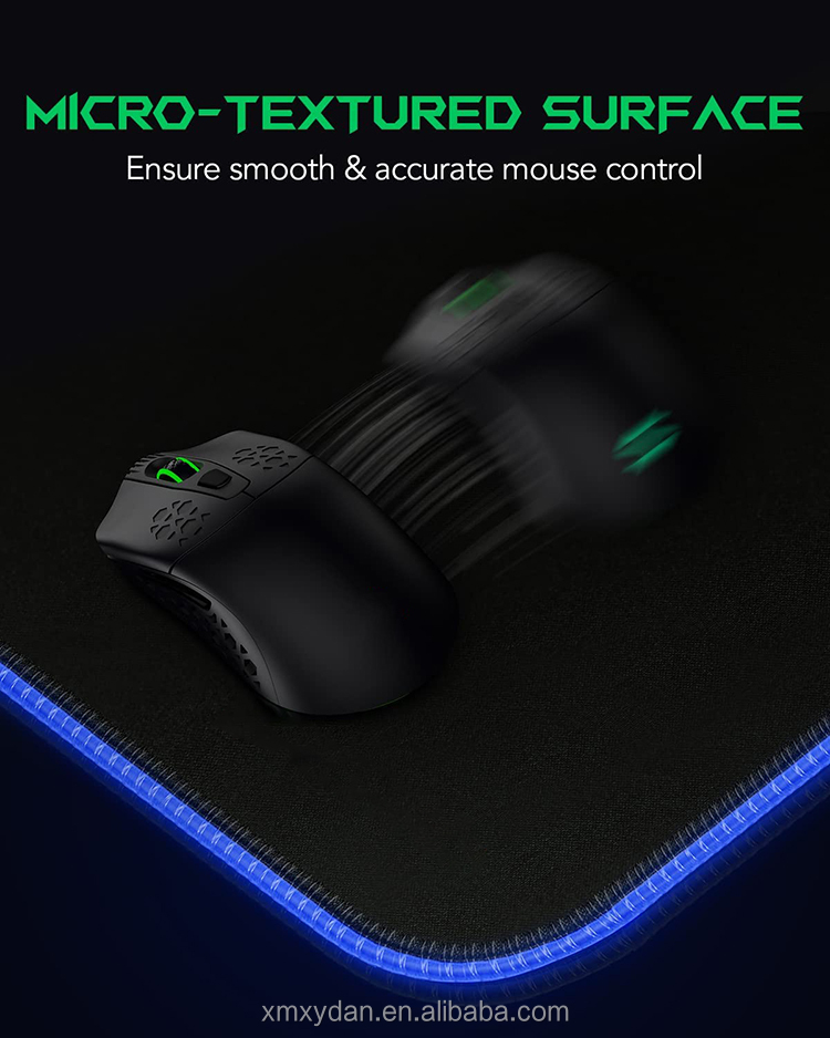 Comfortable Waterproof Gaming Mat with Customizable RGB Lighting and Non-slip Base