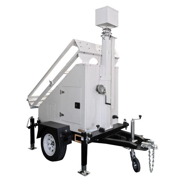 Quality OEM Mobile Solar Power Systems Trailer With 6m Manual Mast High Durability for sale