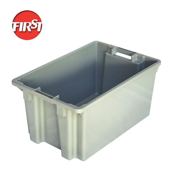 Quality Silk Printing Logo Turnover Crates Customized Solution for Industrial Logistics Storage for sale