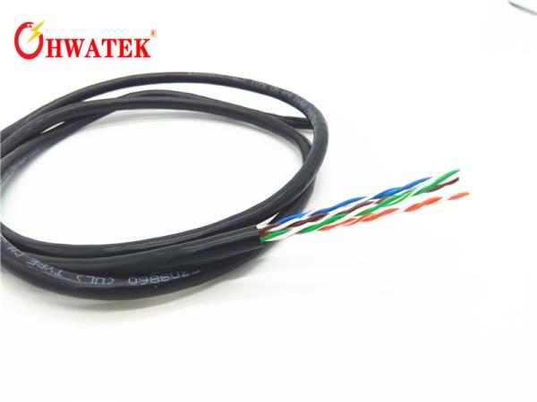 Quality Category 5E Lan Cable For Network , Cat5E UTP Cable PE Insulation Halogen Free for sale