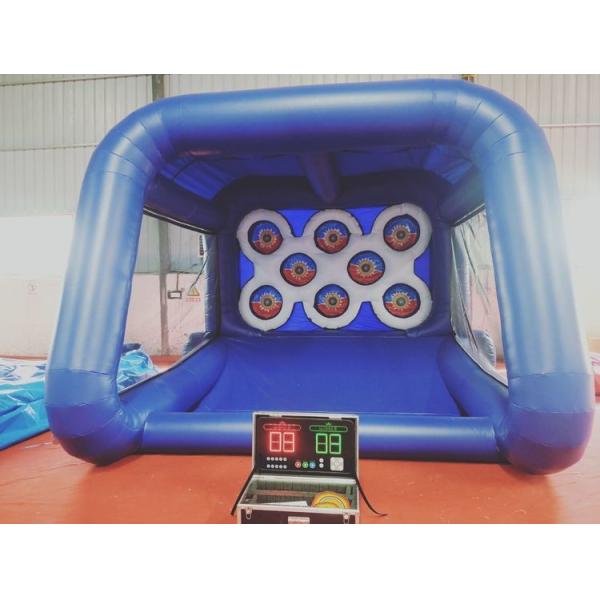 Pvc Material Inflatable Sports Games Shooting Gallery Ips Light System Interactive Game