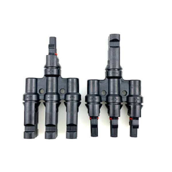 Waterproof Solar PV Connector T Type 3 To 1 T Branch TUV Certified