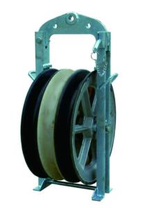 China 508mm Overhead Wire Stringing Blocks with Nylon Aluminum Sheave wholesale