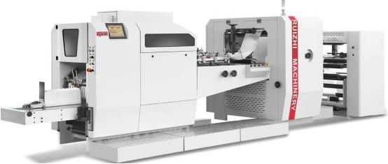 Quality RZJD-G350J Sharp Bottom Paper Bag Machine Full Automatic High Speed for sale