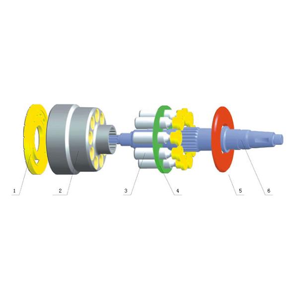 diesel12G diesel140G Excavator Hydraulic Pump Parts With Cylinder Block , Drive Shaft