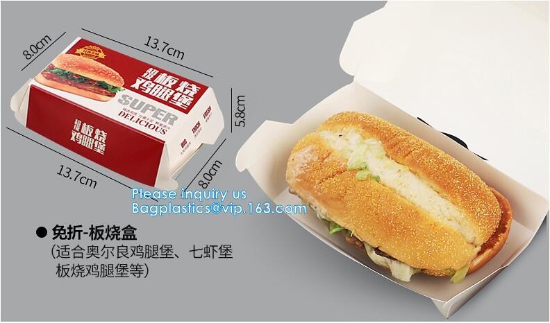 kraft paper sandwich box with window ,triangle sandwich box for packaging,Cardboard Box With Clear Window Burger Sandwic