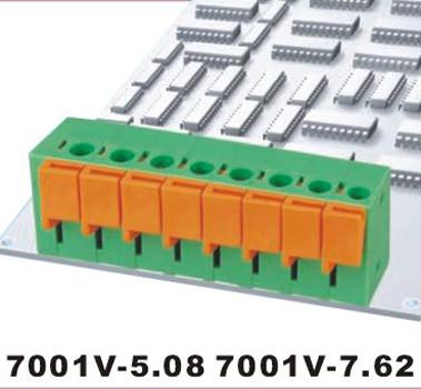 Quality PA66 Brase Clamping Terminal Block Connector 7001V for sale