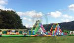 30m length inflatable obstacle inflatable water obstacle game inflatable