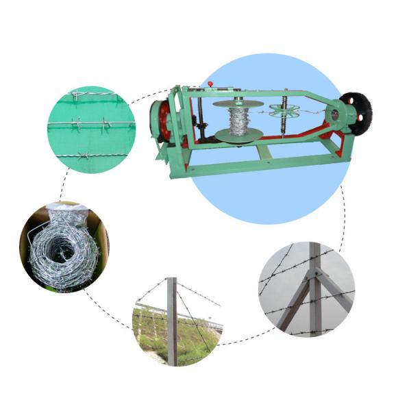 Sharp Thorn Shape Barbed Wire Wall , Cross Wire Fence Aging Resistant
