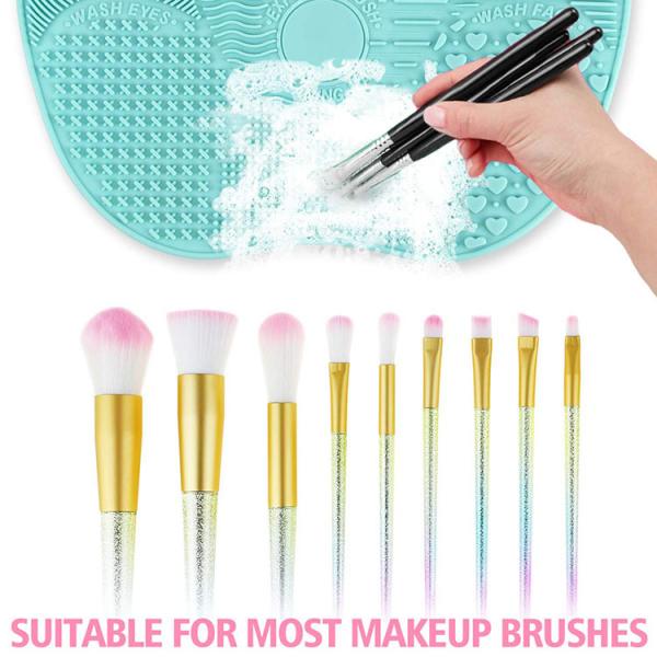 FDA 22.5*17cm Silicone Brush Cleaning Mat With Suction Cups