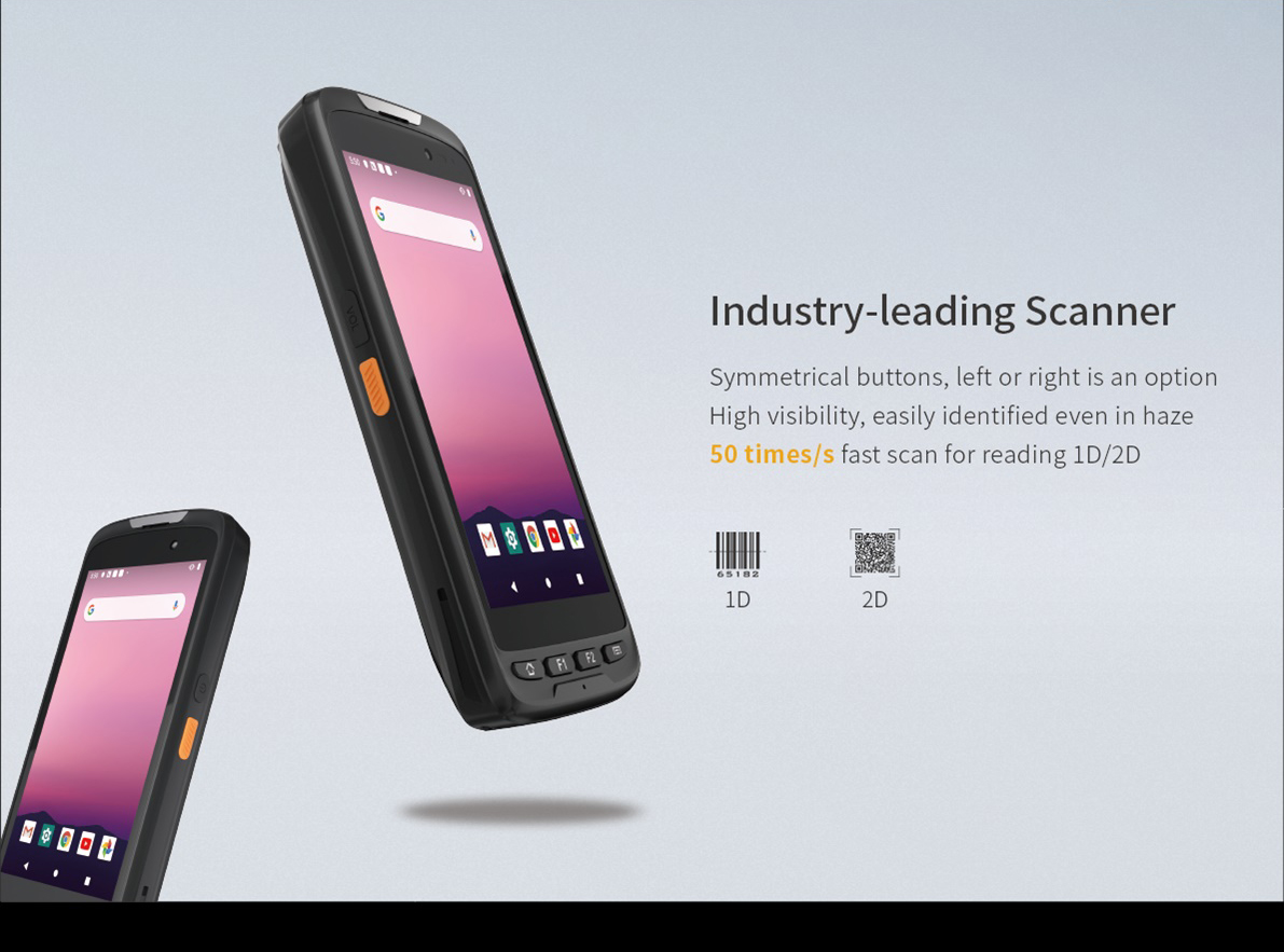 Waterproof Barcode Scanner Big Battery Rugged 5 Inch Android 11 Mobile Computer PDA