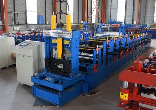 Different Size C Section Roll Forming Machine , Purlin Roll Former With Manual Modify Mold