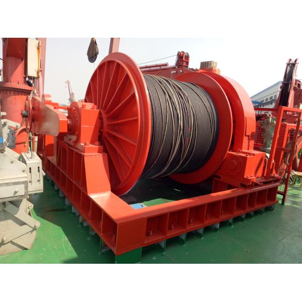 400KN Steel Q355D Cable Winch Machine Long Wire With Spooling Device