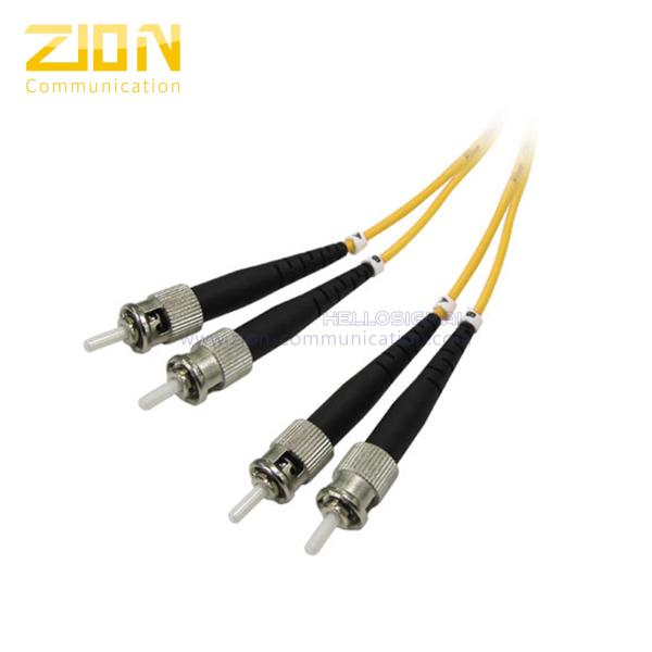 Quality Multimedia Usage ST to ST Duplex Singlemode Fiber Optic Patch Cord in 2.0 mm PVC for sale