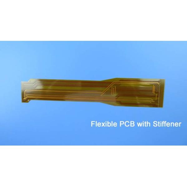 Flexible Printed Circuit (FPC) Built on Polyimide with Immersion Gold and Stiffener for Connection Strip #FPC Manufactur
