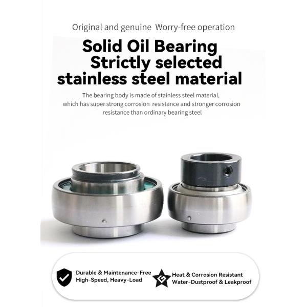 Outer Spherical Bearing Solid Oil Bearings AGRICULTURAL HARVESTER solid grease