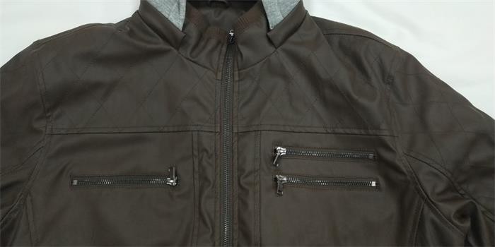 Quilted Leather Motorcycle Jacket