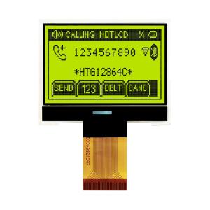 China 128X64 Graphic COG LCD Display FSTN Display With White Side Backlight HTG12864C wholesale
