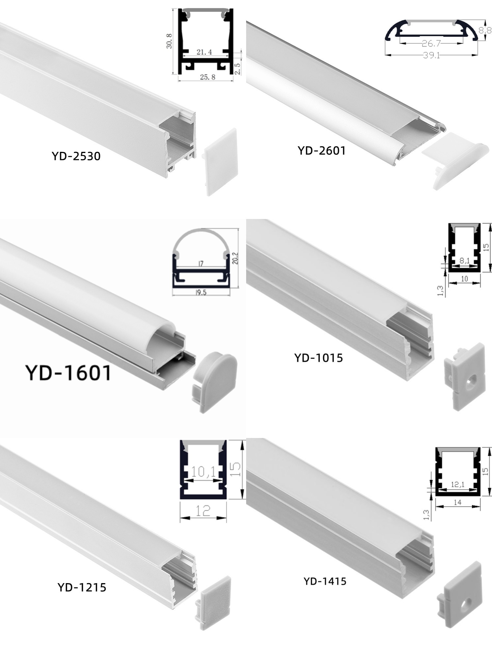 65*90mm Suspended LED Profile LED Linear Lights UGR<19 Providing Up And Down Lighting