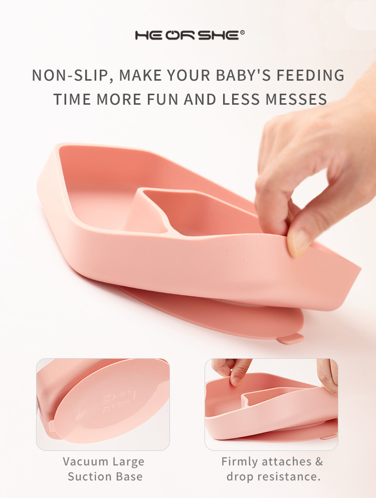Unbreakable Vacuum Adsorption Baby Plate And Bowl
