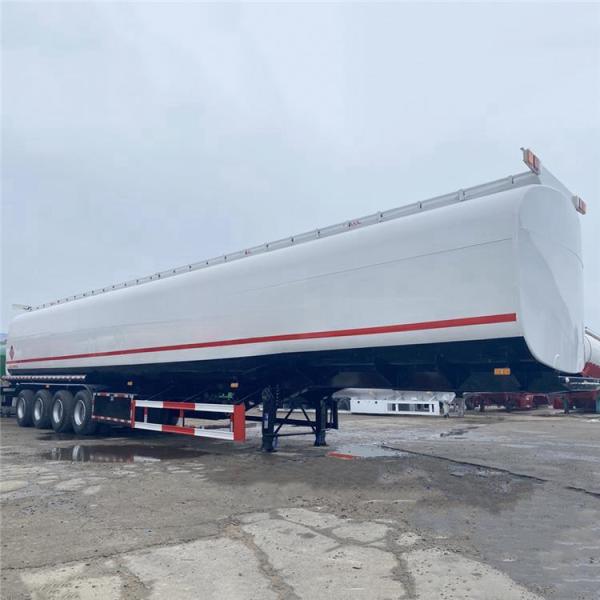Carbon Steel Crude Oil Diesel Fuel Tanker Semi Trailer 60000 Liters