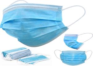 China Disposable Earloop Face Mask Blue Multi Layered wholesale