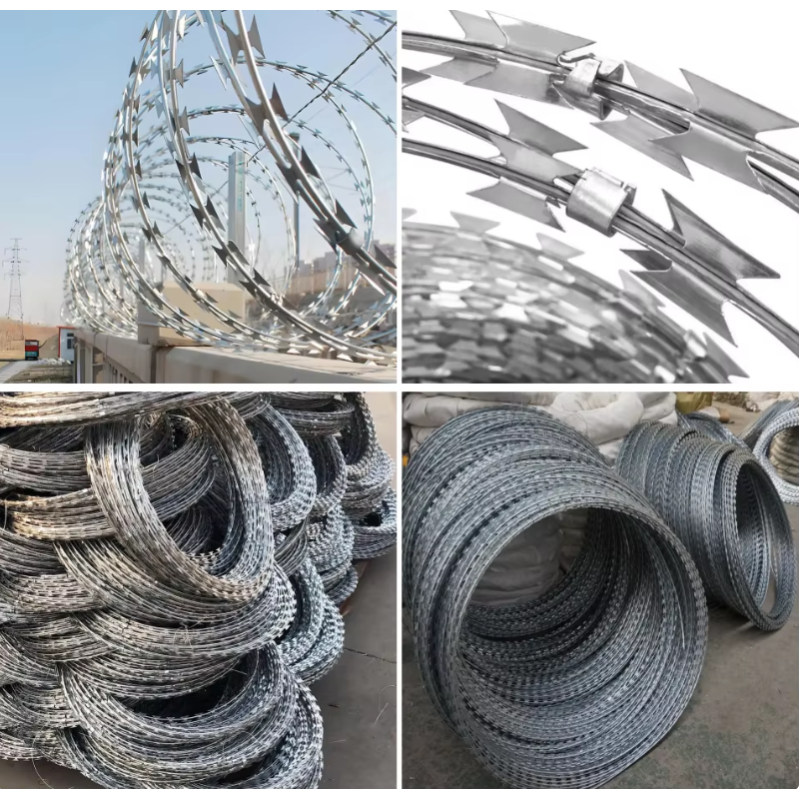CBT-65 Hot Dipped Galvanized Razor Barbed Wire with 500mm Outer Diameter for Border Protection