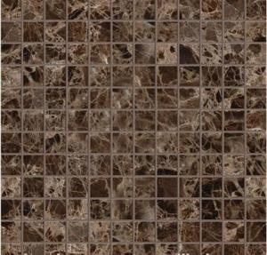 China Dark Emperador Marble Mosaic Polished Cut to Size Marble Tiles for Wall Tile wholesale